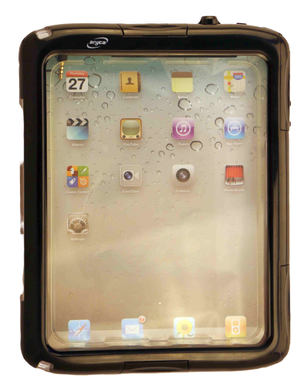 Aryca Hardcase mit Kopfhörerdurchgang für iPad™, Black, wasserdicht