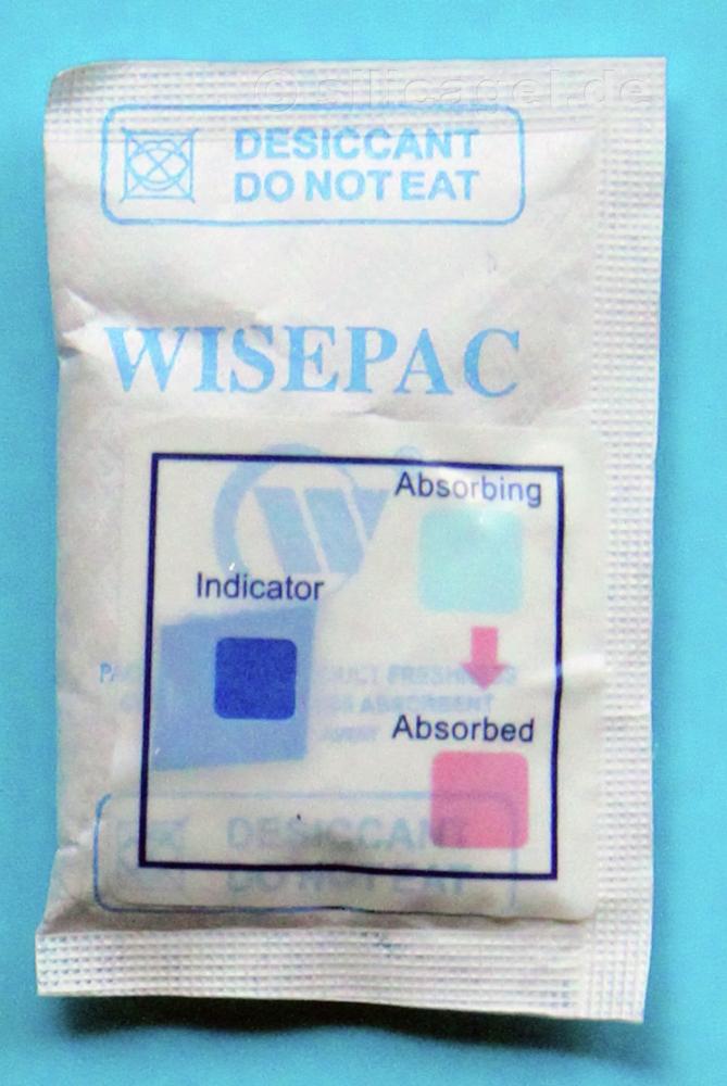 Wisepac™ Trockenmittel 5g mit Feuchtigkeits-Indikator Wisepac™ Trockenmittel 5g mit Feuchtigkeits-Indikator