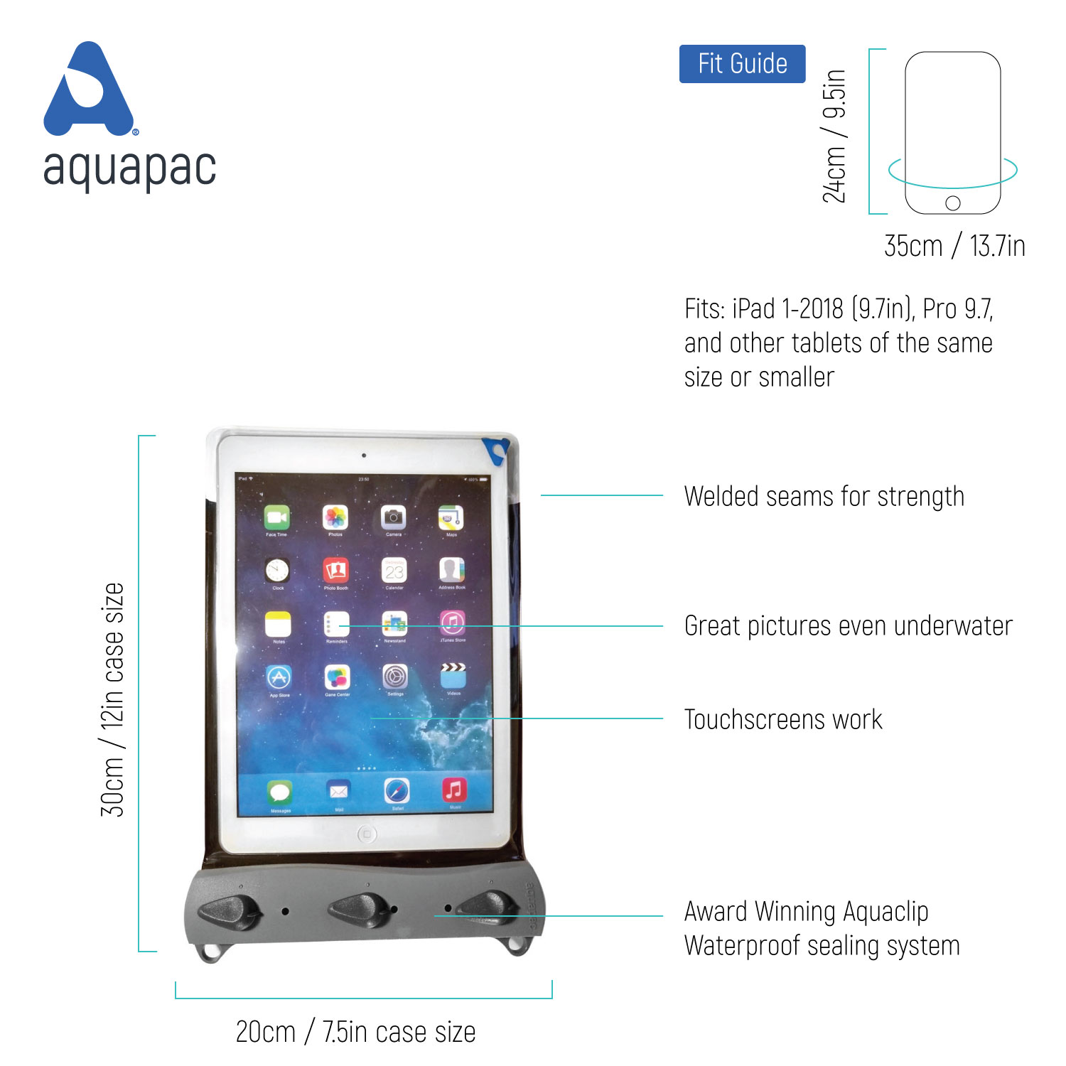 Aquapac™ 100% wasserdichte Strand-/ Multifunktionstasche groß mit Schultergurt