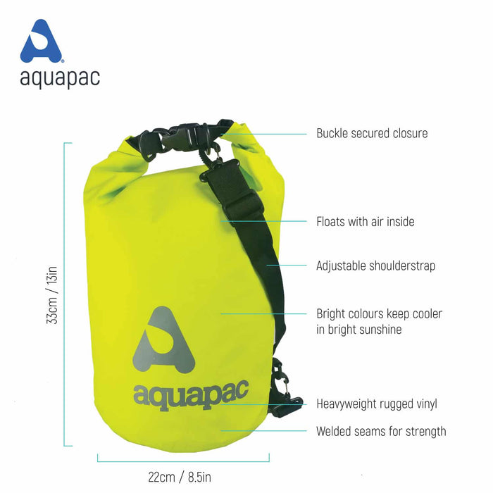 TrailProof™ Dry Bag mit Schultergurt, 15 Liter Acid Green